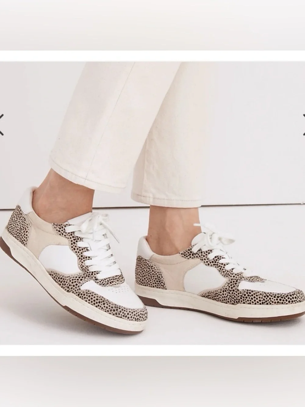 Madewell court sneakers in spotted calf hair - Picture 2 of 10